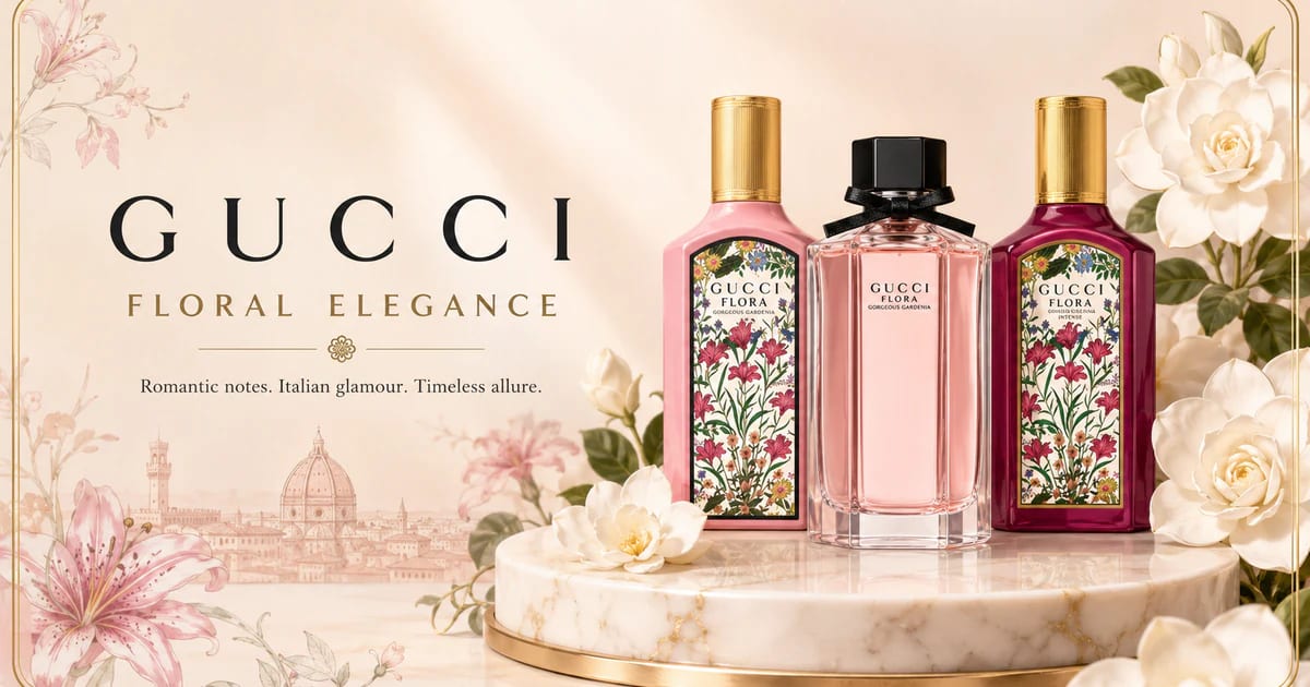 Gucci fragrance house available at Duo Essence