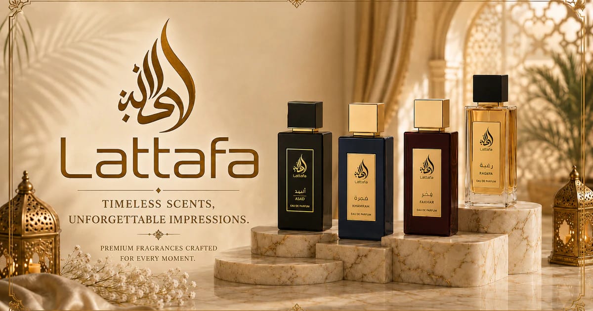 Lattafa fragrance house available at Duo Essence