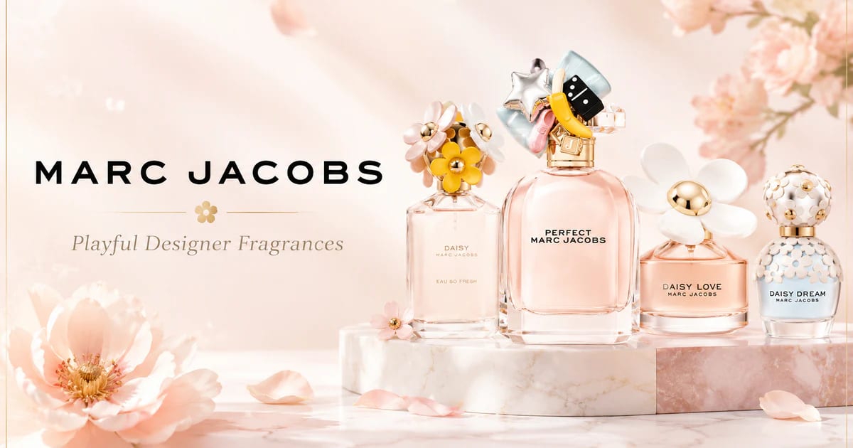 Marc Jacobs fragrance house available at Duo Essence