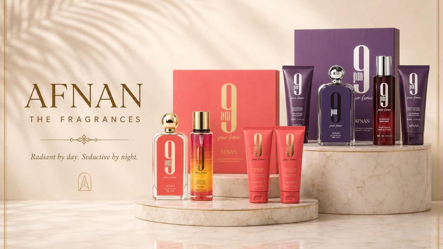 Afnan fragrance house available at Duo Essence