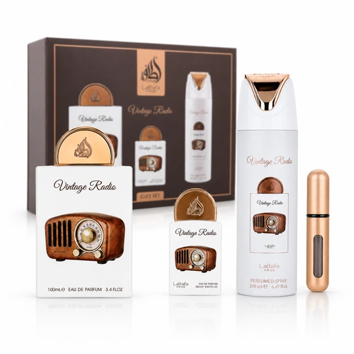 Lattafa Vintage Radio Gift Set por Lattafa